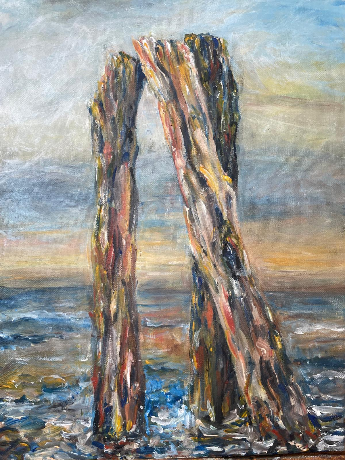 Dollartserie: Bohrinsel 1, Acryl auf Leinwand 30 x 40 cm